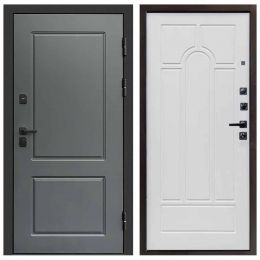 Входная дверь Termo-door Верона Грей Арка белое дерево