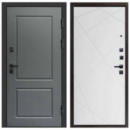 Входная дверь Termo-door Верона Грей Лучи белый