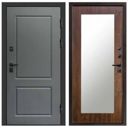 Входная дверь Termo-door Верона Грей Зеркало Триумф Дуб