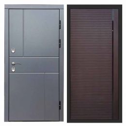 Входная дверь Termo-door Вертикаль Grey PORTE Шоколад