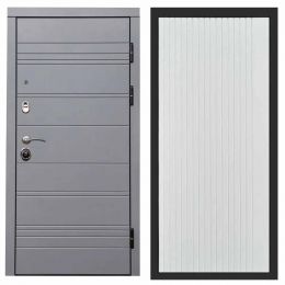 Входная дверь Termo-door Grey line FLAT Белый Софт