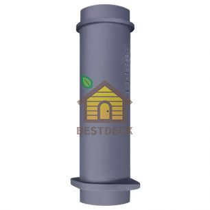 Чугунная ВЕРХНЯЯ труба для шибера 130/500мм