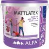 Краска для Стен и Потолков Mattlatex 5л Супербелая Alpa Моющаяся