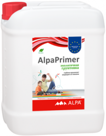 Грунтовка Экологичная AlpaPrimer 4л Белая Alpa