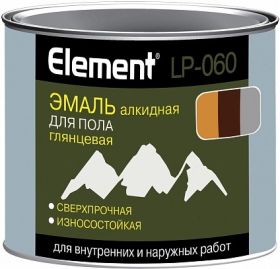 Эмаль для Пола Alpa Element LP-060 1.8л Красно-Коричневая, Серая, Золотисто-Коричневая, Глянцевая , Износостойкая