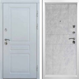 Входная дверь T.DOOR Орегон WHITE Горизонт Бетон светлый