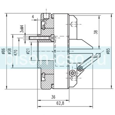 Токарные патроны для заточки сверл тип 3868-85 Bison-Bial Польша