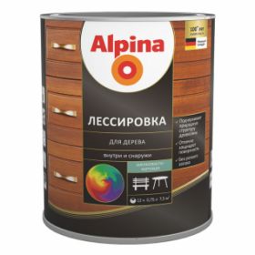 Лессировка для Древисины Универсальная Alpina 10 Черная / Альпина*
