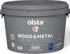 Краска по Дереву и Металлу Olsta Wood & Metal 2.7л с Антисептиком / Ольста Вуд & Митэл