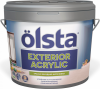 Краска Фасадная Olsta Exterior Acrilic 2.7л Акриловая, Паропроницаемая / Ольста Экстериор Акрилик