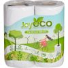 Туалетная бумага JOY Eco  2 слоя белая. 4 рулона/упаковка/12