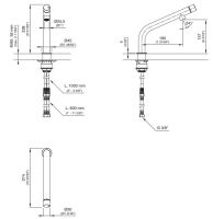 Смеситель для кухонной мойки Cea Design GAS 24 схема 2