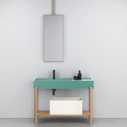 Изображение Напольный комплект мебели Cielo Plinio c полкой 115х48