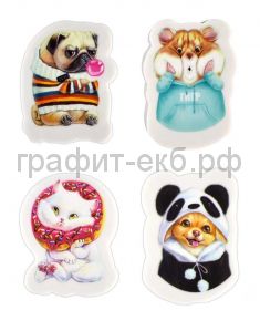 Ластик Феникс+ Милые животные термопластичная резина 63630