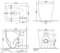 Напольный унитаз без ободка Cielo Shui Comfort SHCOVAKTR схема 2