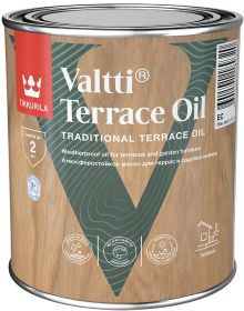 Масло для Террас и Садовой Мебели Tikkurila Valtti Terrace Oil 0.9л Атмосферостойкое / Тиккурила Валтти Террас Ойл