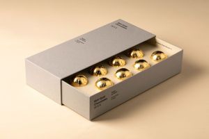 Конфеты шоколадные с золотом «Золотое солнце» Ekhi Gold Sunset Rikisima Box 8 Chocolates - Испания