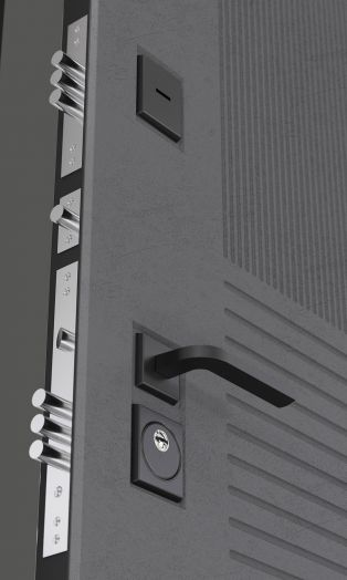 Дверь входная Бункер BN-05 ХОМС Серый Софт рельеф