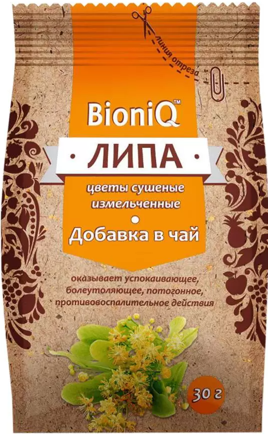 BioniQ Липа сушеная измельченная 30 г
