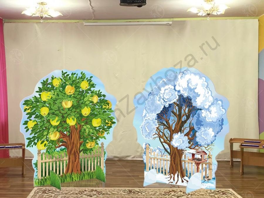 Театральная декорация "Яблоня садовая" (лето-зима)