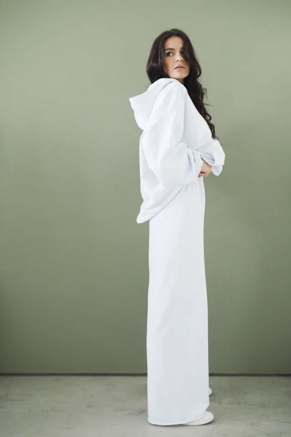 Худи оверсайз белое