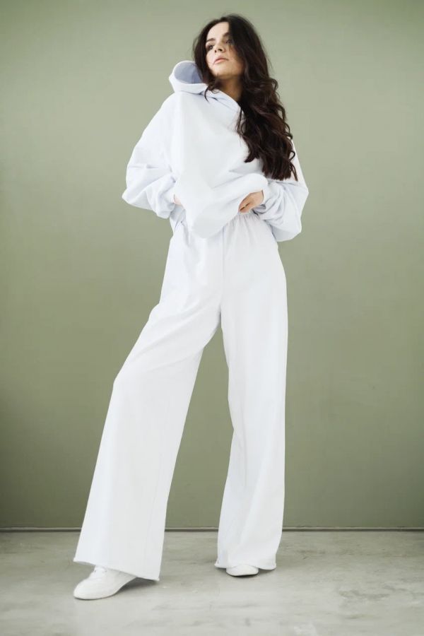 Худи оверсайз белое