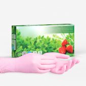 Перчатки нитриловые SunVIV розовые 50 пар, размер XS