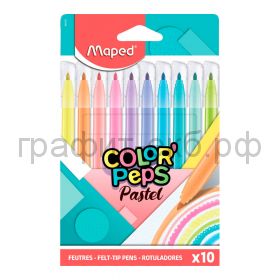 Фломастеры 10цв.Maped PASTEL 845469