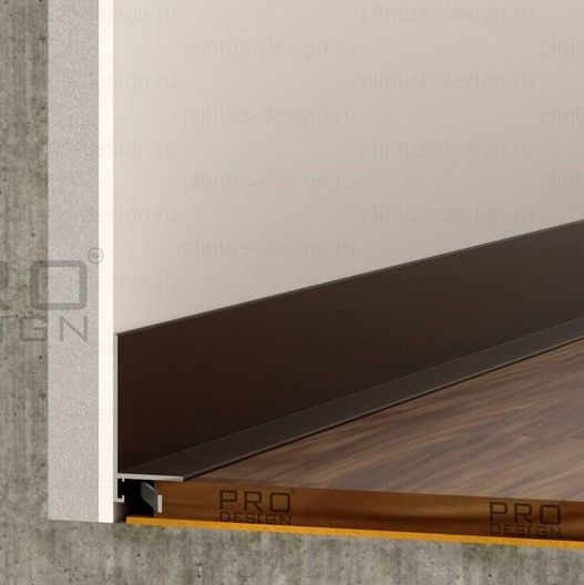 Микроплинтус Pro Design Mini L 601 коньяк