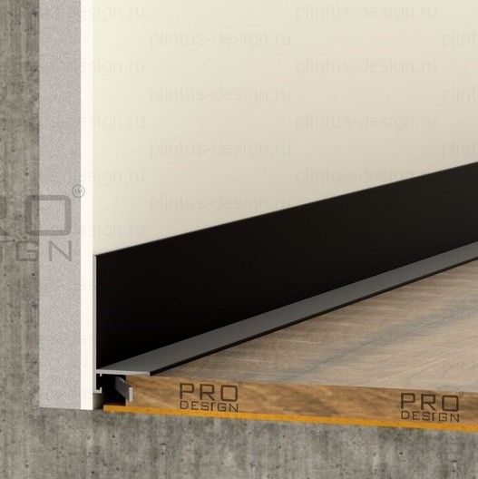 Микроплинтус Pro Design Mini L 601 чёрный
