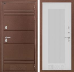 Входная дверь Лабиринт Термо Лайт 30 Белый софт рельеф