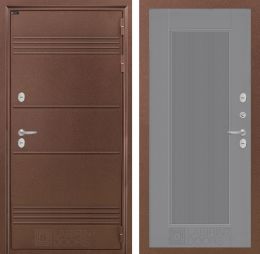 Входная дверь Лабиринт Термо Лайт 30 Серый софт рельеф