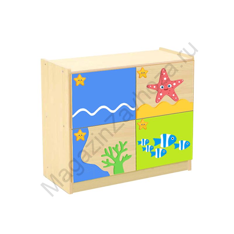 СТЕНКА ДЕТСКАЯ МОДЕЛЬ 8-6 С ДЕКОРАТИВНЫМИ НАКЛАДКАМИ - 2