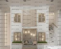 Кровать двухъярусная домик Fantasy Sky №12BASE