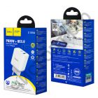 СЗУ HOCO C105A с USB И TYPE-C выходом (PD20W +QC3.0,) белый