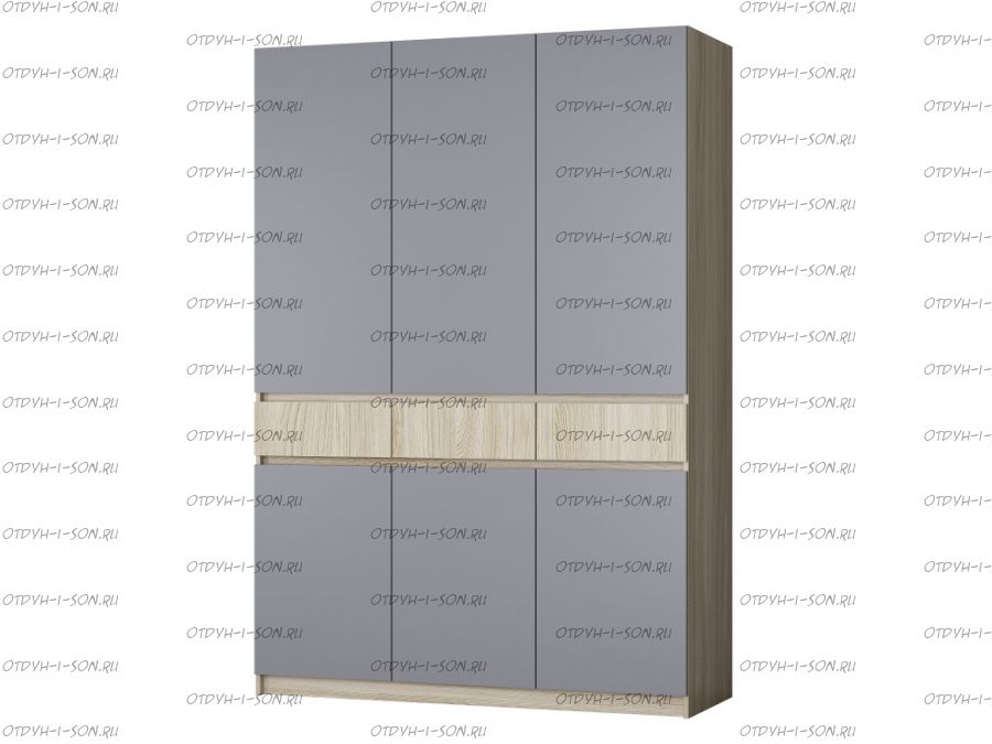 Шкаф трехдверный ДЕЛЬТА Next 13.04 (150х54х216)
