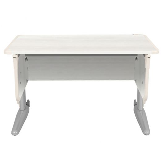 ДСУТ43-1-1 Растущая парта-трансформер одноместная (ЛДСП белый, опора серый)