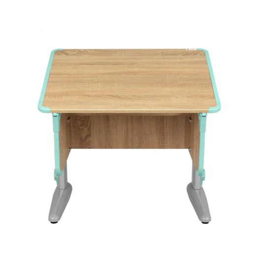 ДСУТ41-2-1 Растущая парта-трансформер одноместная  (ЛДСП дуб, опора серый)