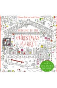 Fold-Out Christmas Market to Colour