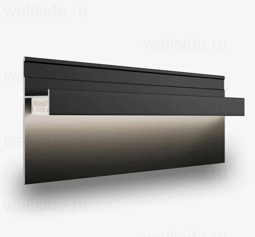 Теневой плинтус Line Art SC 1812 чёрный
