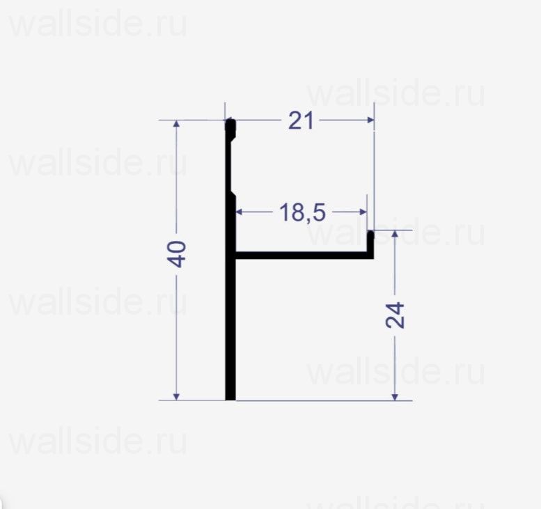 Теневой плинтус Line Art SC 1814 чёрный