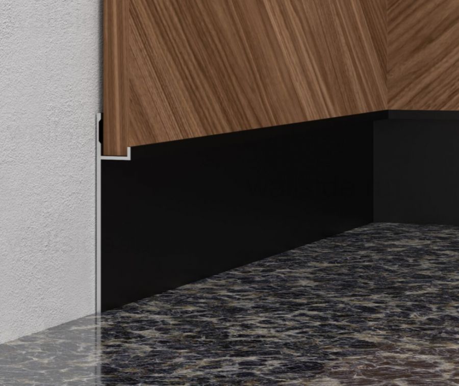 Теневой плинтус Line Art SC 9015 чёрный