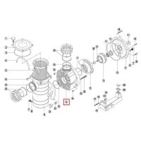 Корпус насоса Kripsol KAN/KT, Fiberpool BCP500-1250 (RPUM0010.08R)