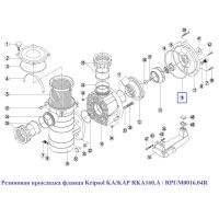 Резиновая прокладка фланца KA/KAP RKA160.A / RPUM0016.04R.