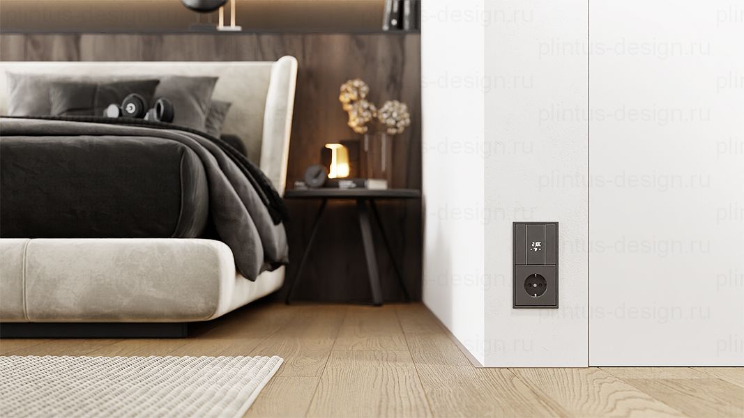 Микроплинтус ФЕСО 11 мм Бледно-коричневый RAL 8025