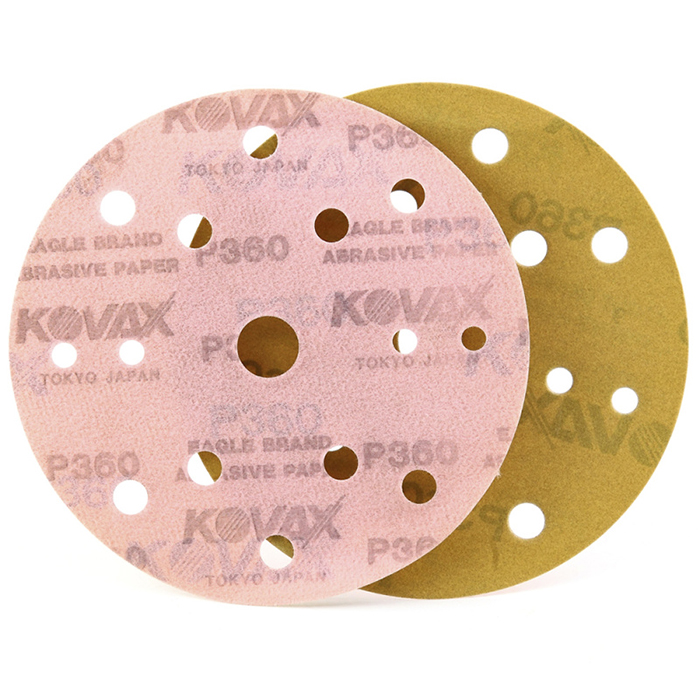 Kovax Абразивный круг Premium New, 152мм., P360, 15 отверстий, в упаковке 50шт.