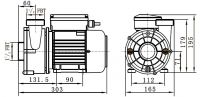 Насос (0,9кВт 220B 22,9 м3/ч h 6м в.ст.) Mayer Schwimmbad LX WTC120-AB