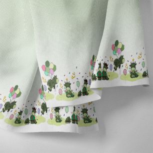 Хлопок - Бордюр Праздничные дракончики на зеленом 25х75 см limit