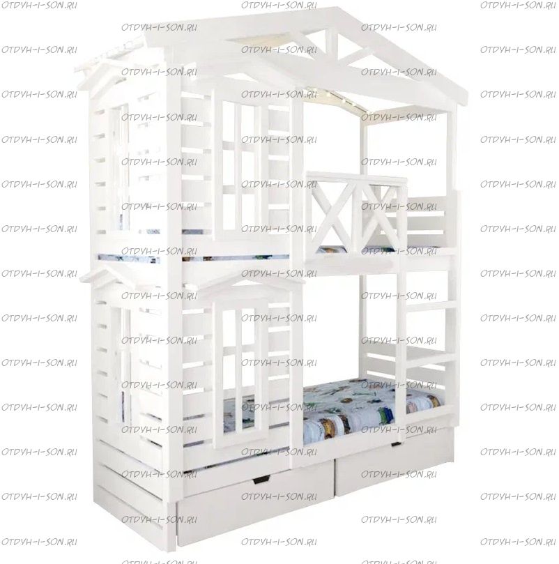 Кровать двухъярусная Домик Roof №20YA