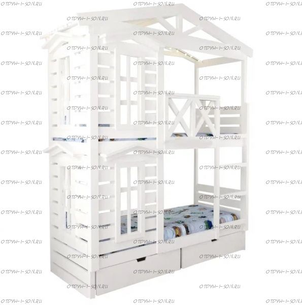 Кровать двухъярусная Домик Roof №20YA